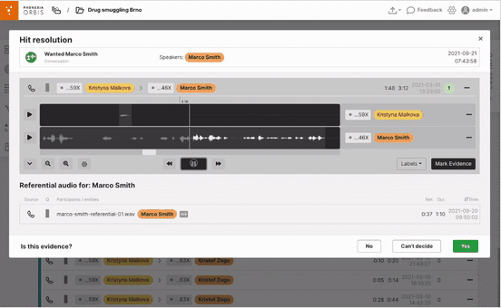 Phonexia Orbis | Revolutionary Software for Audio Recordings Investigation